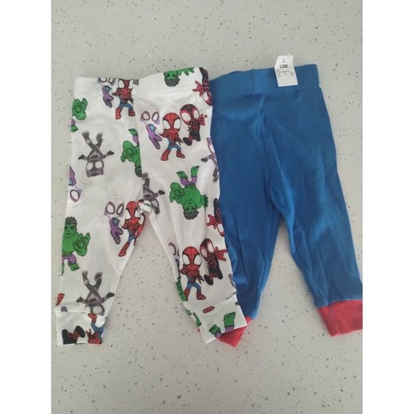 Disney Marvel Spidey Amazing Friends Pajama Bottoms Size: 12M - Picture 1 of 3